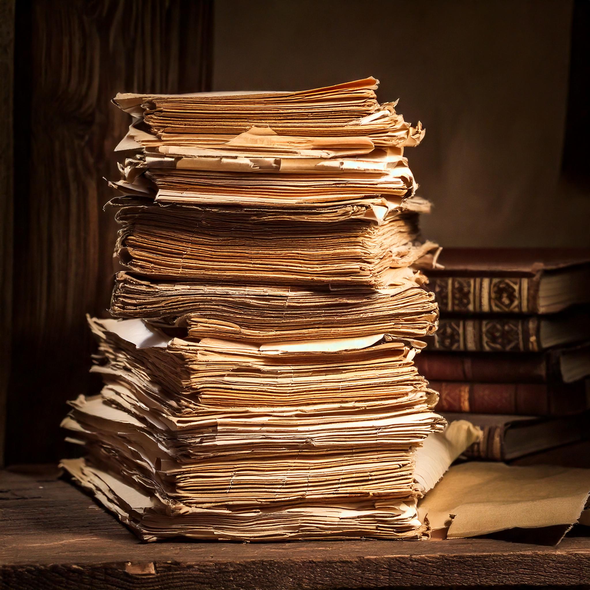 Ein Stapel Dokumente